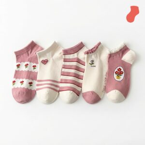 Cashmere LOVE Rose Ankle Socks