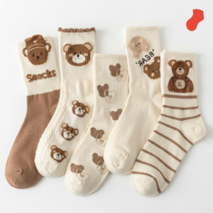 Off-White Teddy Bear Snacks Crew Socks