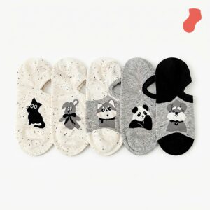 Animal Design No-Show Socks