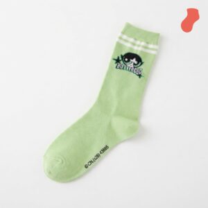 Long socks with Powerpuff Girls Buttercup design